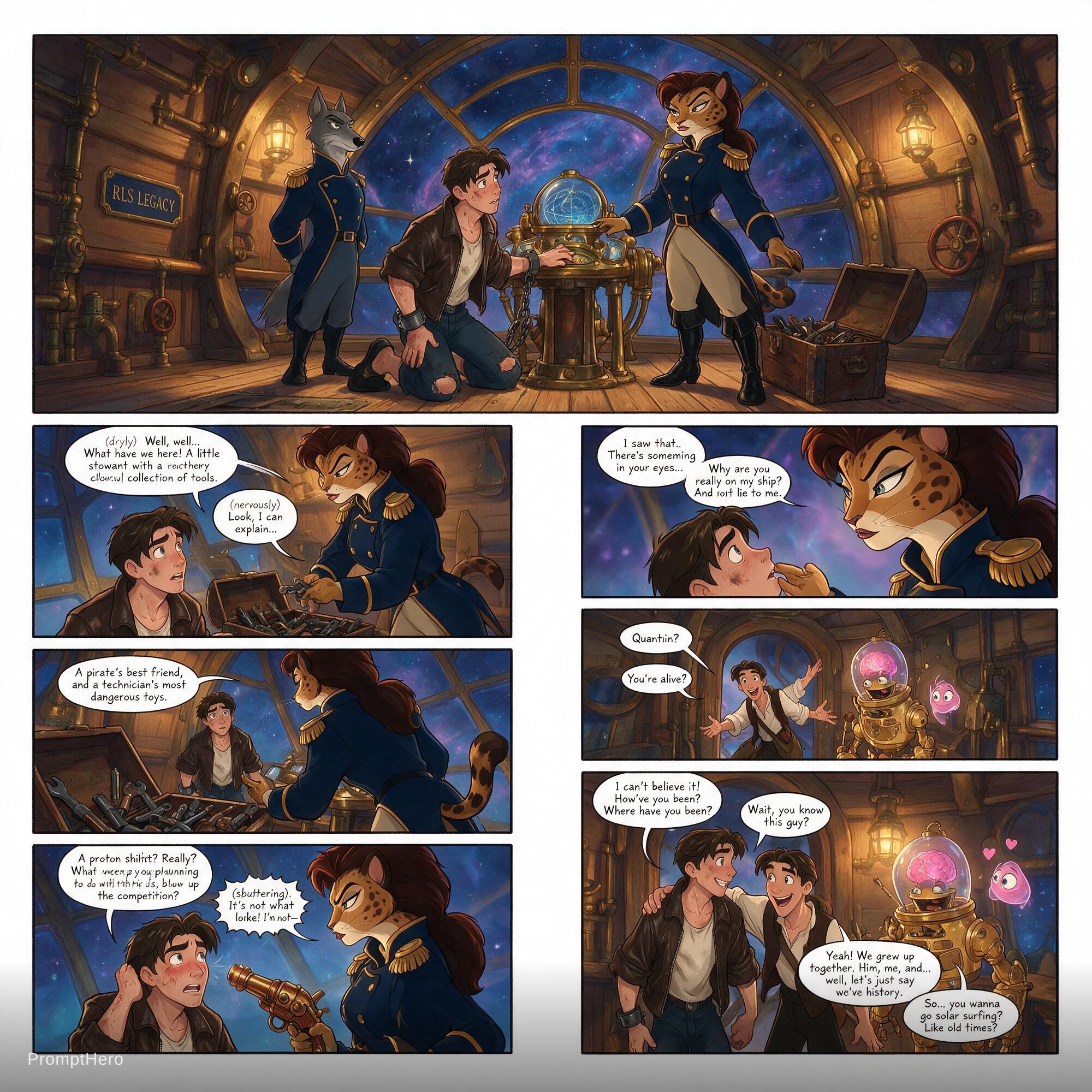 Seedream 5 prompt: and set in the Treasure Planet universe (inspired... - Seedream 5
