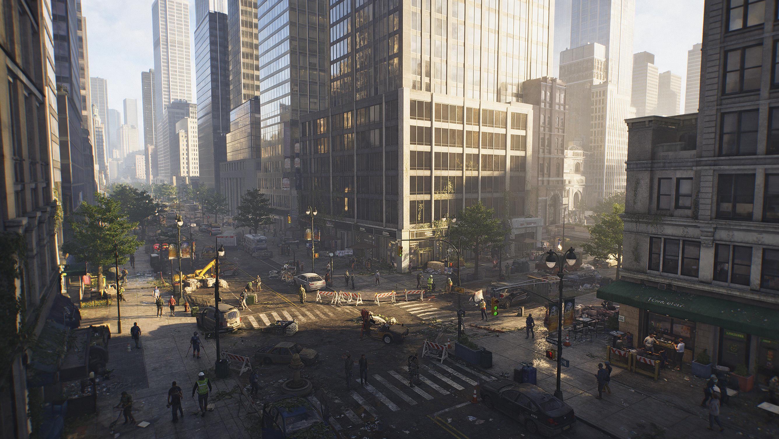 AI generated: Seedream 5 prompt: Epic cinematic aireal view of a major modern city ... (Seedream 5 - Concept Art)