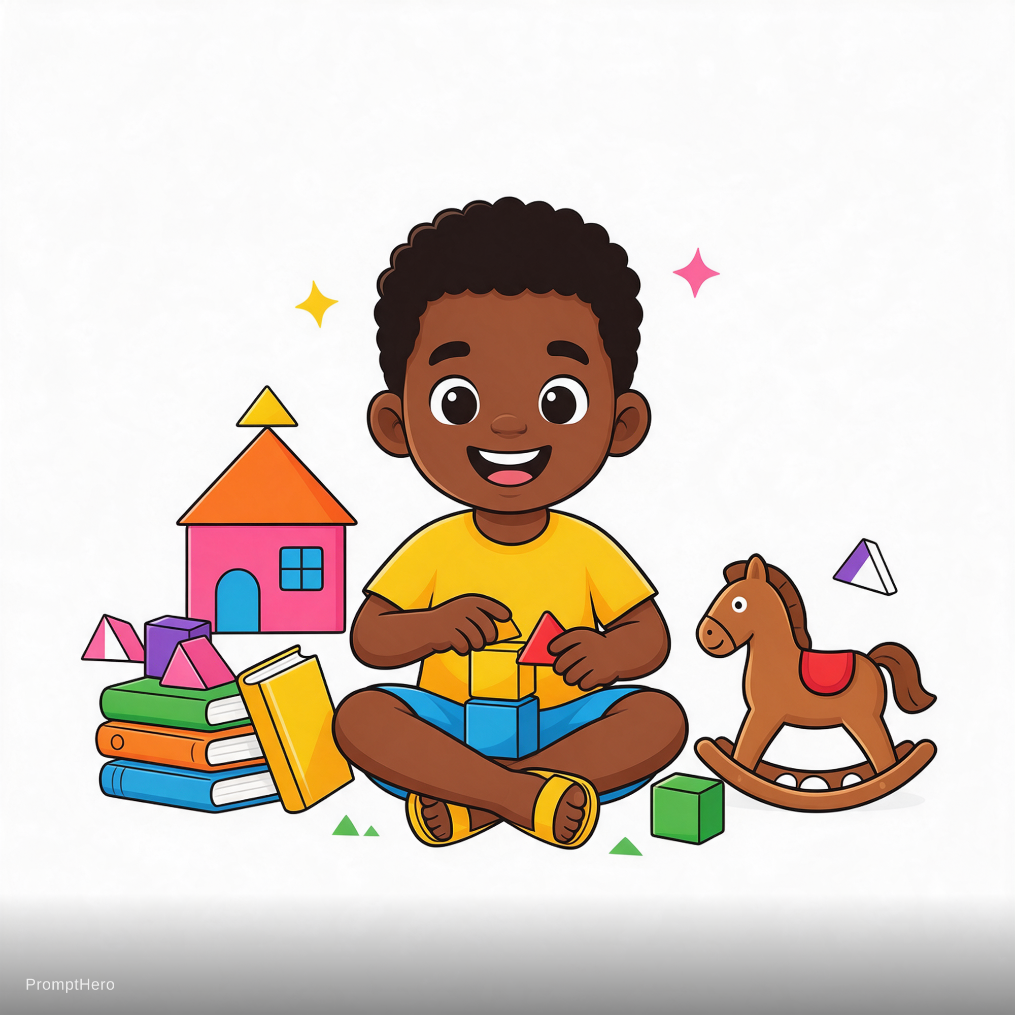 AI generated: Seedream 5 prompt: African kid playing and learning at a crèche colou... (Seedream 5 - Concept Art)