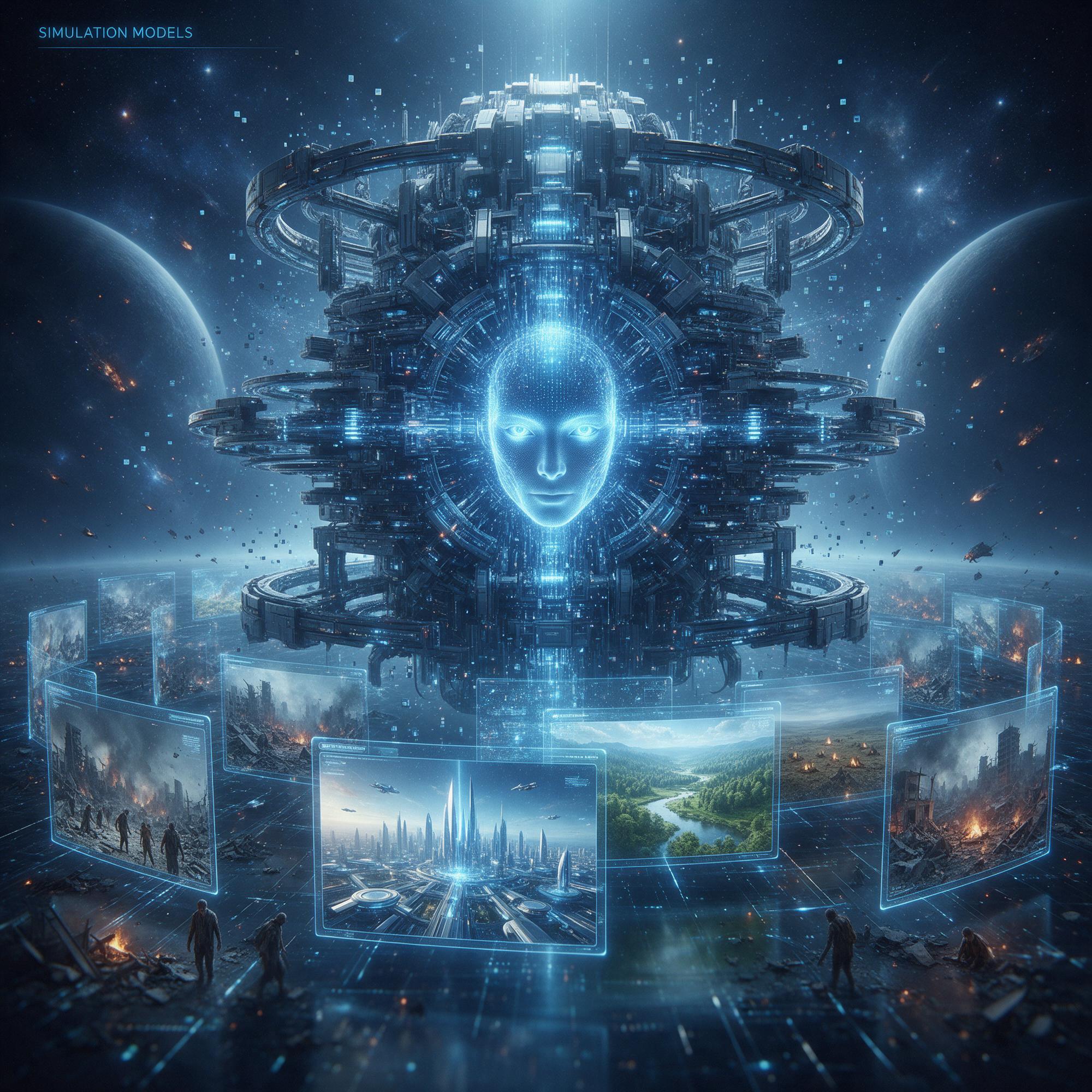 AI generated: Seedream 5 prompt: show me a picture of what AI is thinking about doi... (Seedream 5 - Concept Art)