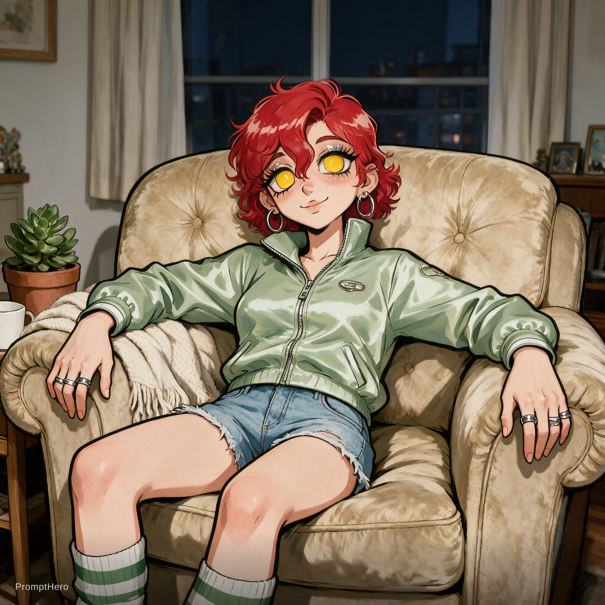 Seedream 5 prompt: Anime scene of a femme presenting person who love ... - Seedream 5