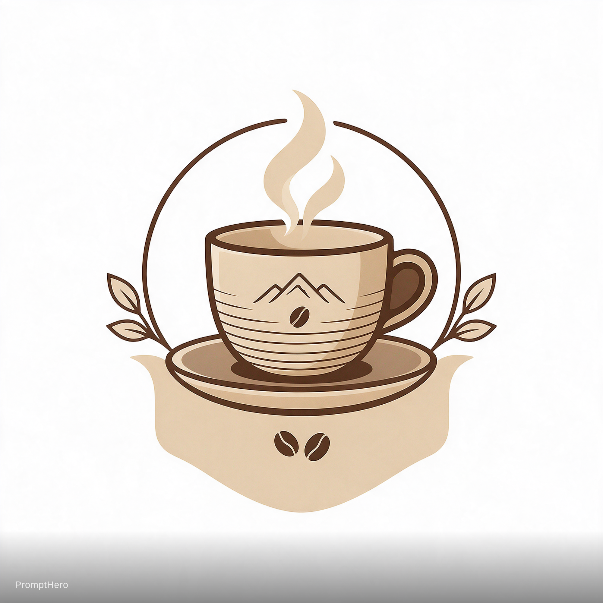 AI generated: Seedream 5 prompt: Artisan coffee shop, steaming cup, earth tones, co... (Seedream 5 - Food & Drink)