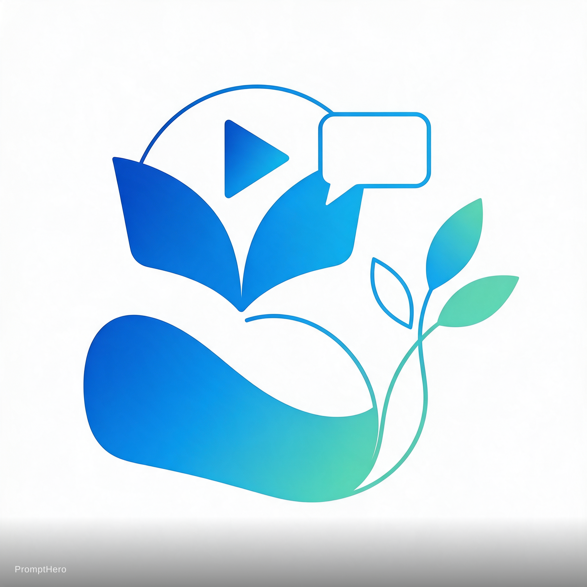 AI generated: Seedream 5 prompt: یک لوگوی موسسه آموزشی تولید محتوا با ترکیب رنگ آبی... (Seedream 5 - Concept Art)