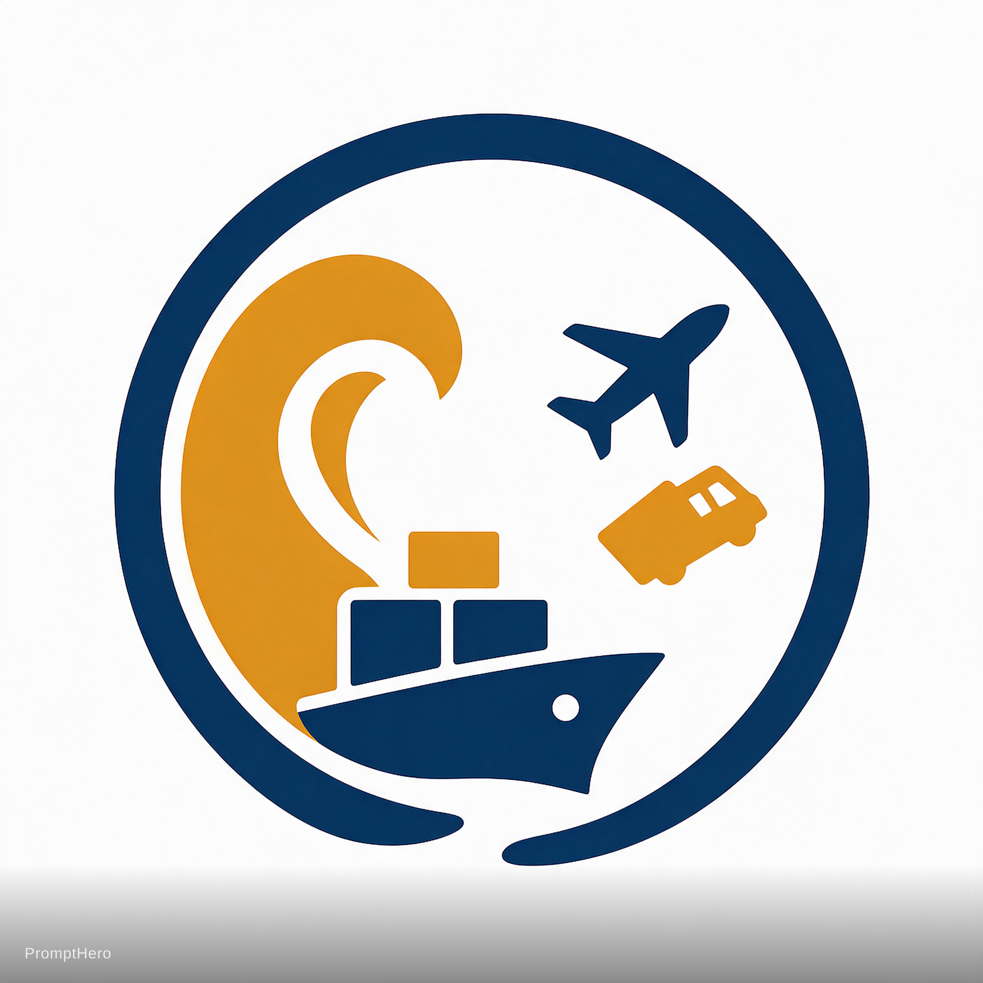 صورة مولدة بالذكاء الاصطناعي: Seedream 5 prompt: A logistics company named: OpenSeaInvestment Ltd ,... (نموذج Seedream 5 - شعارات وتصميم)