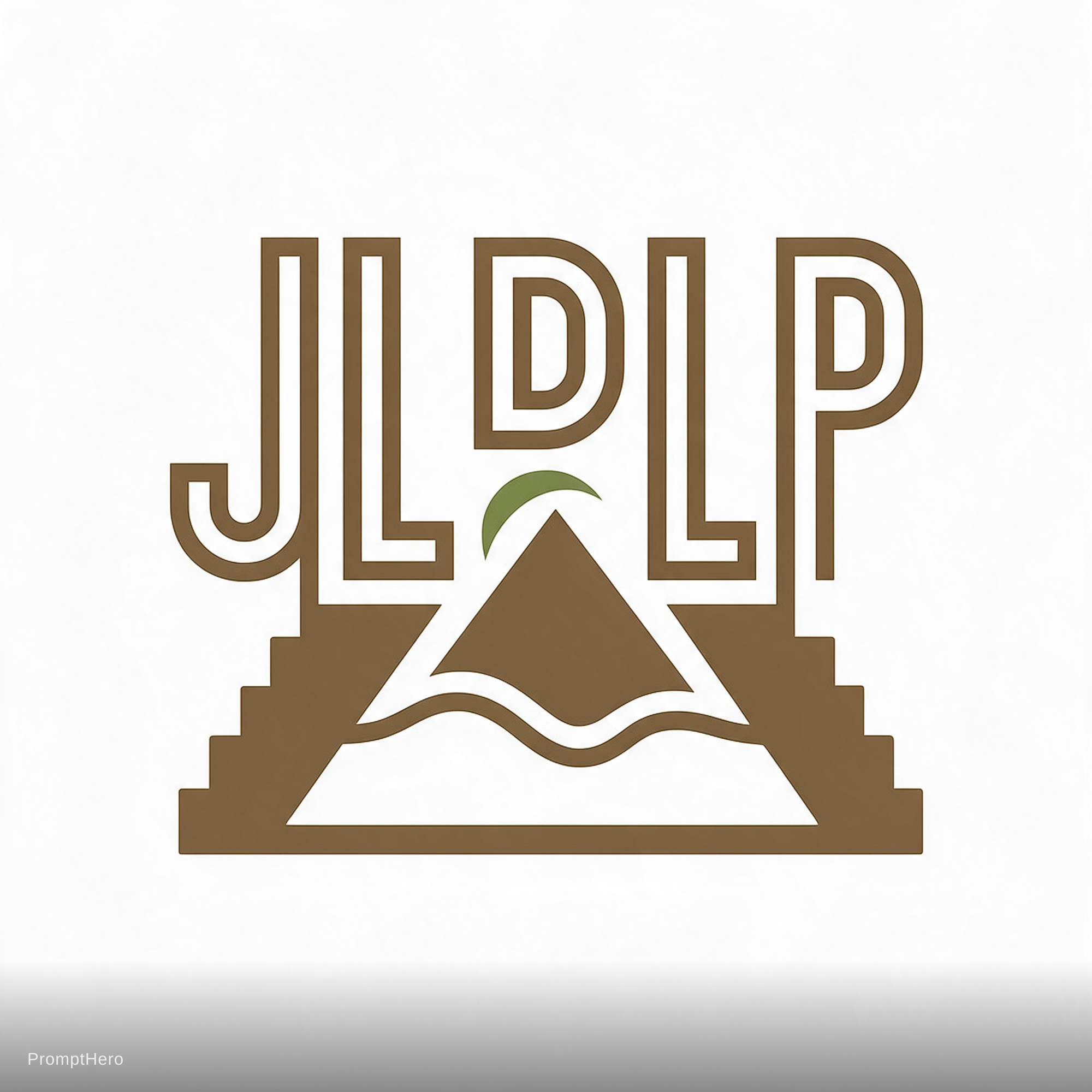 صورة مولدة بالذكاء الاصطناعي: Seedream 5 prompt: Crea un logotipo con las letras J,L,D,P, para usar... (نموذج Seedream 5 - فن مفاهيمي)