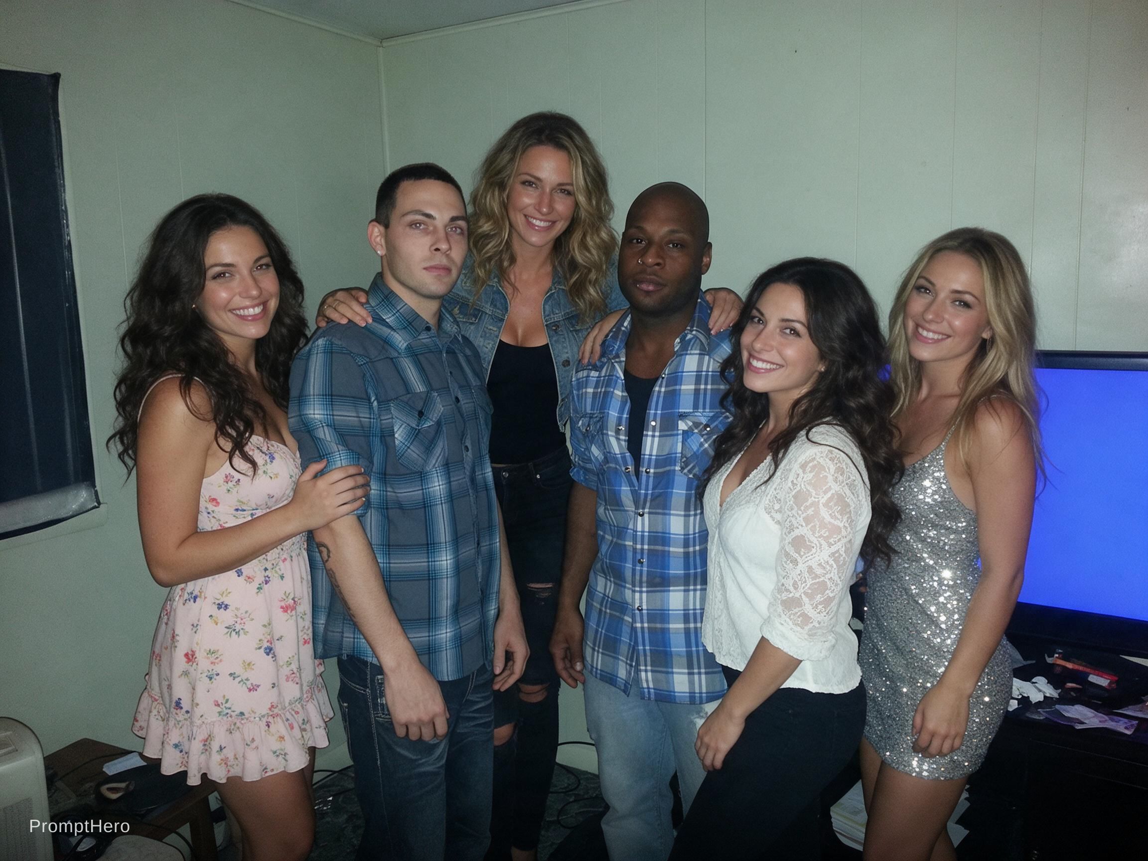 صورة مولدة بالذكاء الاصطناعي: Seedream 5 prompt: Beautiful women surround me (نموذج Seedream 5 - فن مفاهيمي)