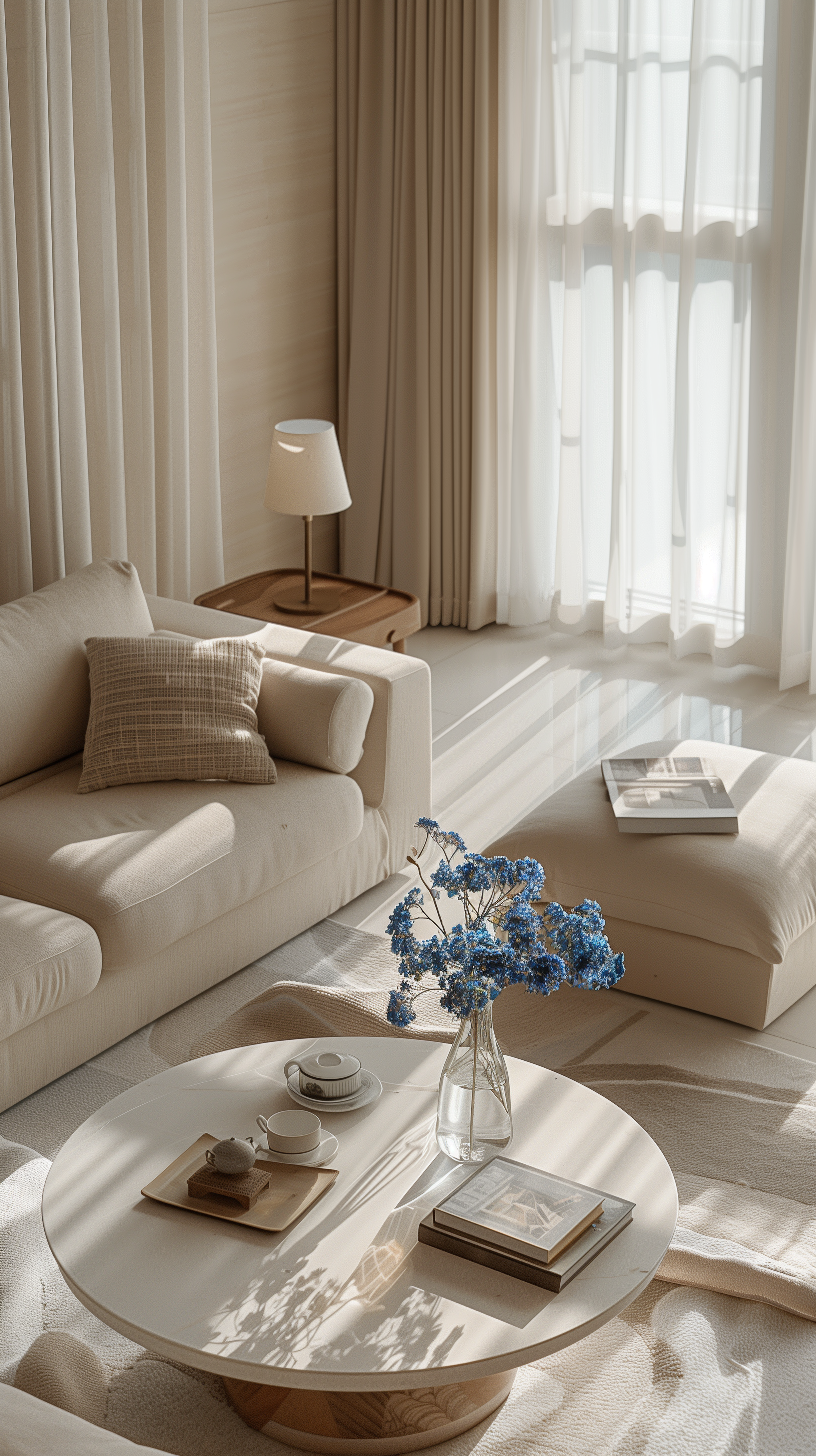 AI generated: Living room (Midjourney - Interior Design)