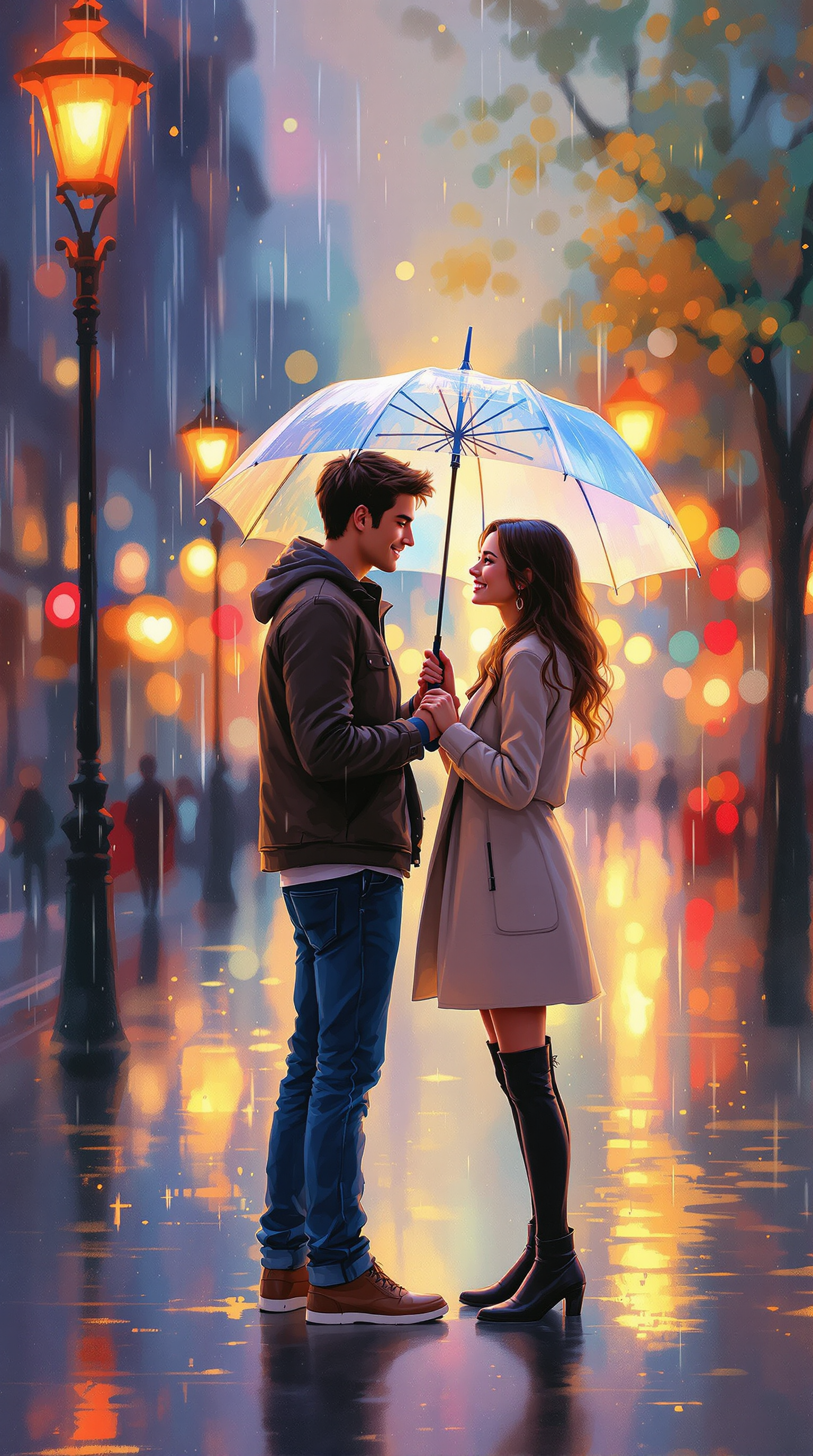 FLUX prompt: A Neo Impressionist style depiction of a romantic ... - FLUX