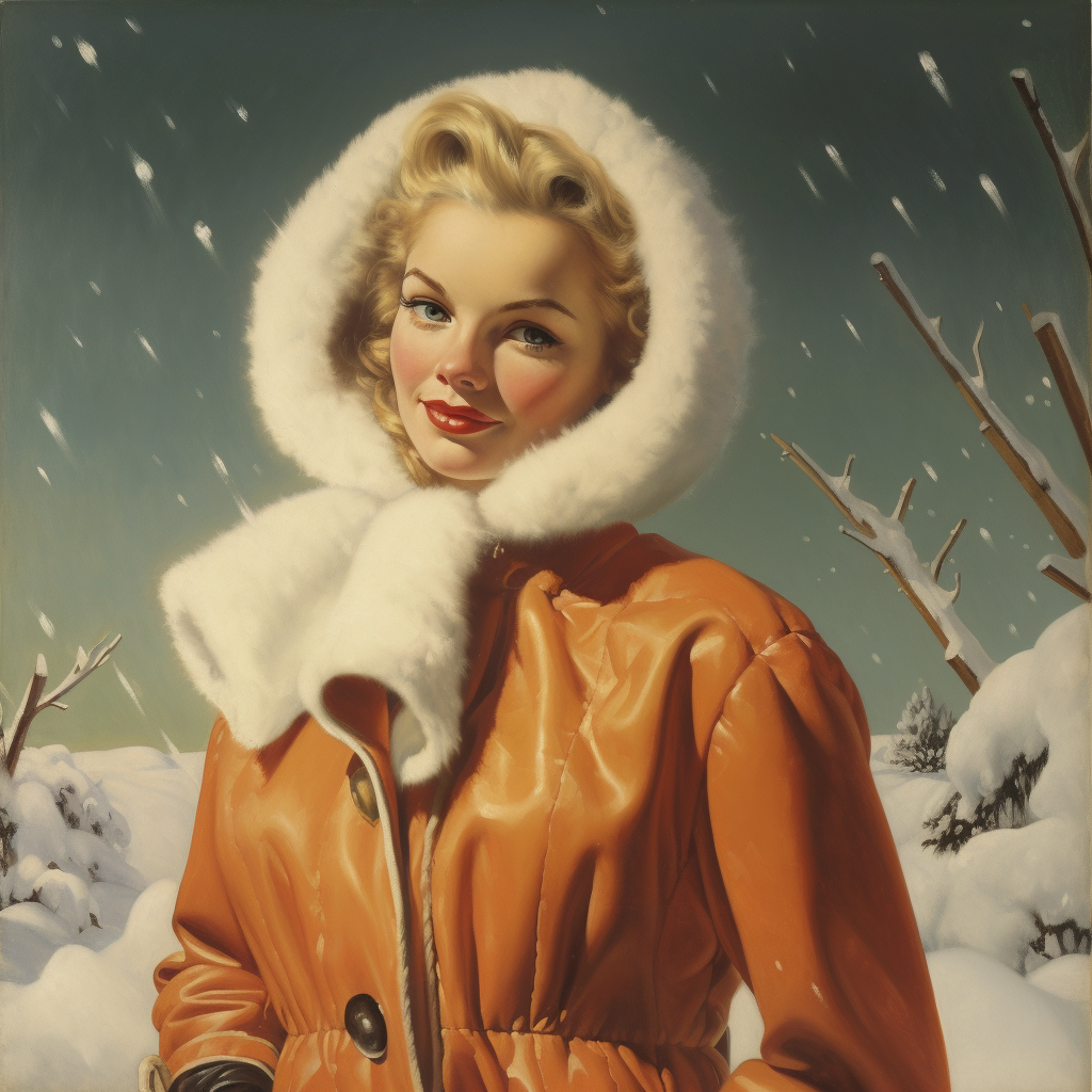 AI generated: Midjourney prompt: Winter is coming, 1946 (Midjourney - Fashion)
