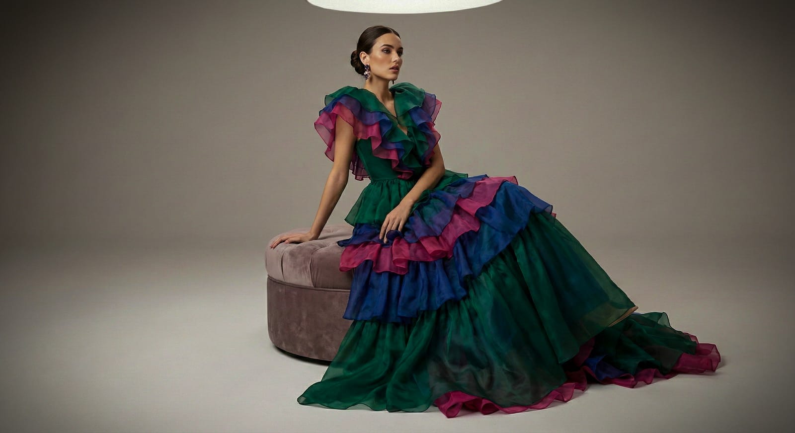 AI generated: Ruffle Volume Drama (SXZ Luma - Fashion)