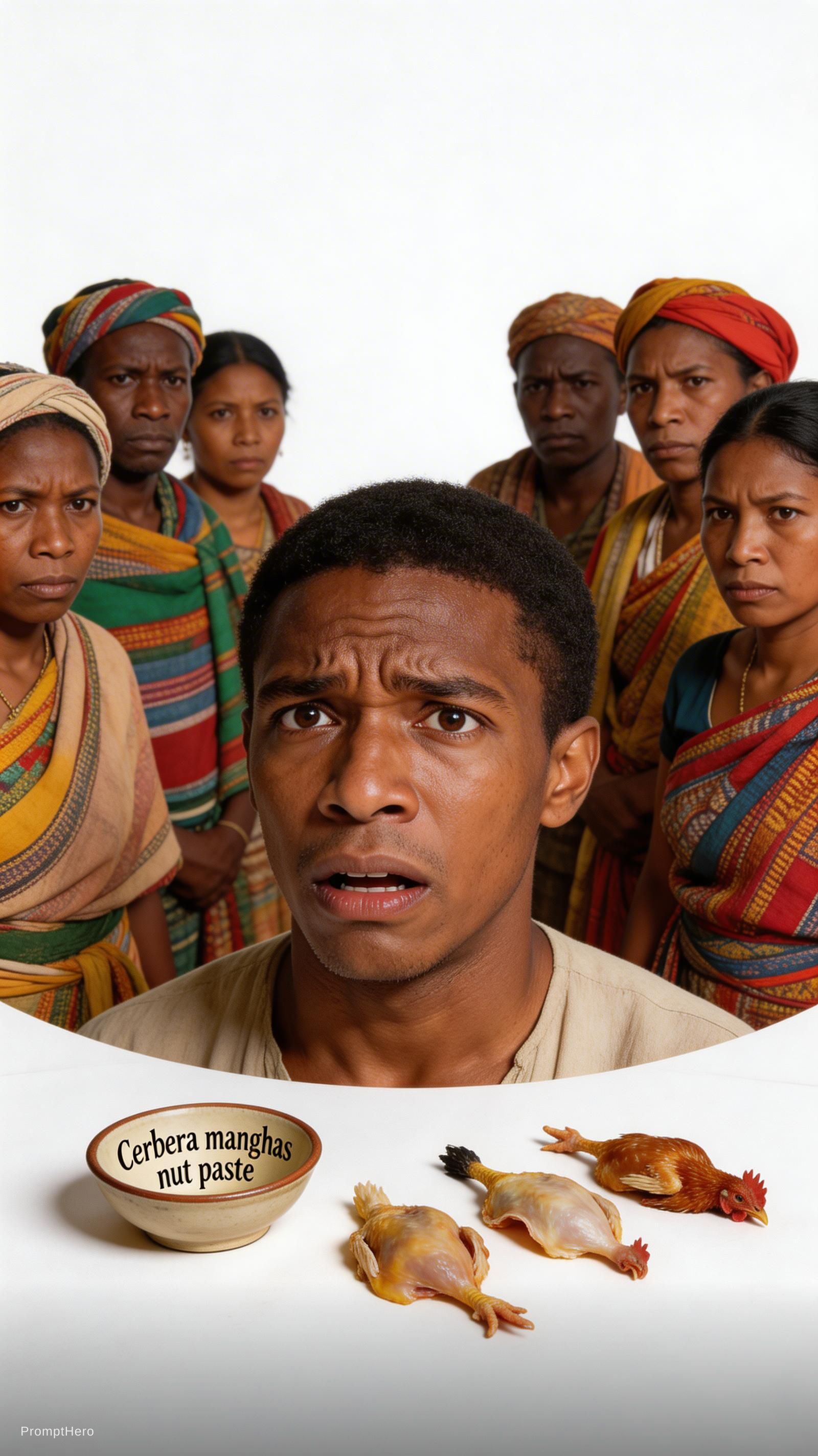 صورة مولدة بالذكاء الاصطناعي: Seedream 5 prompt: 1829 Madagascar black man worried face medium ski... (نموذج Seedream 5 - صور شخصية)