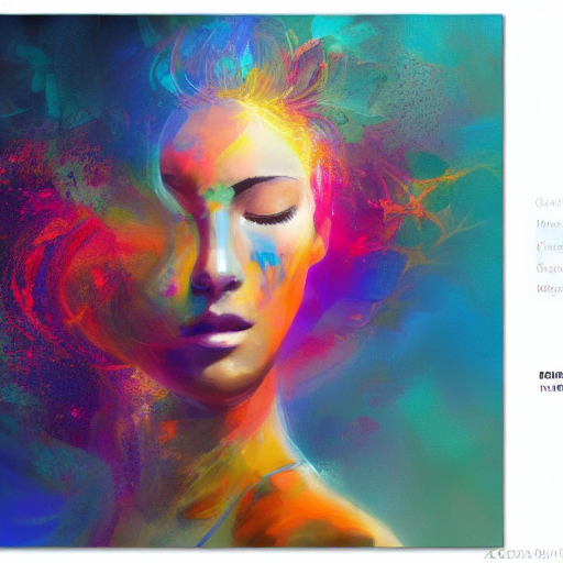 Stable Diffusion prompt: Create a highly detailed painting depicting a woma... - Stable Diffusion