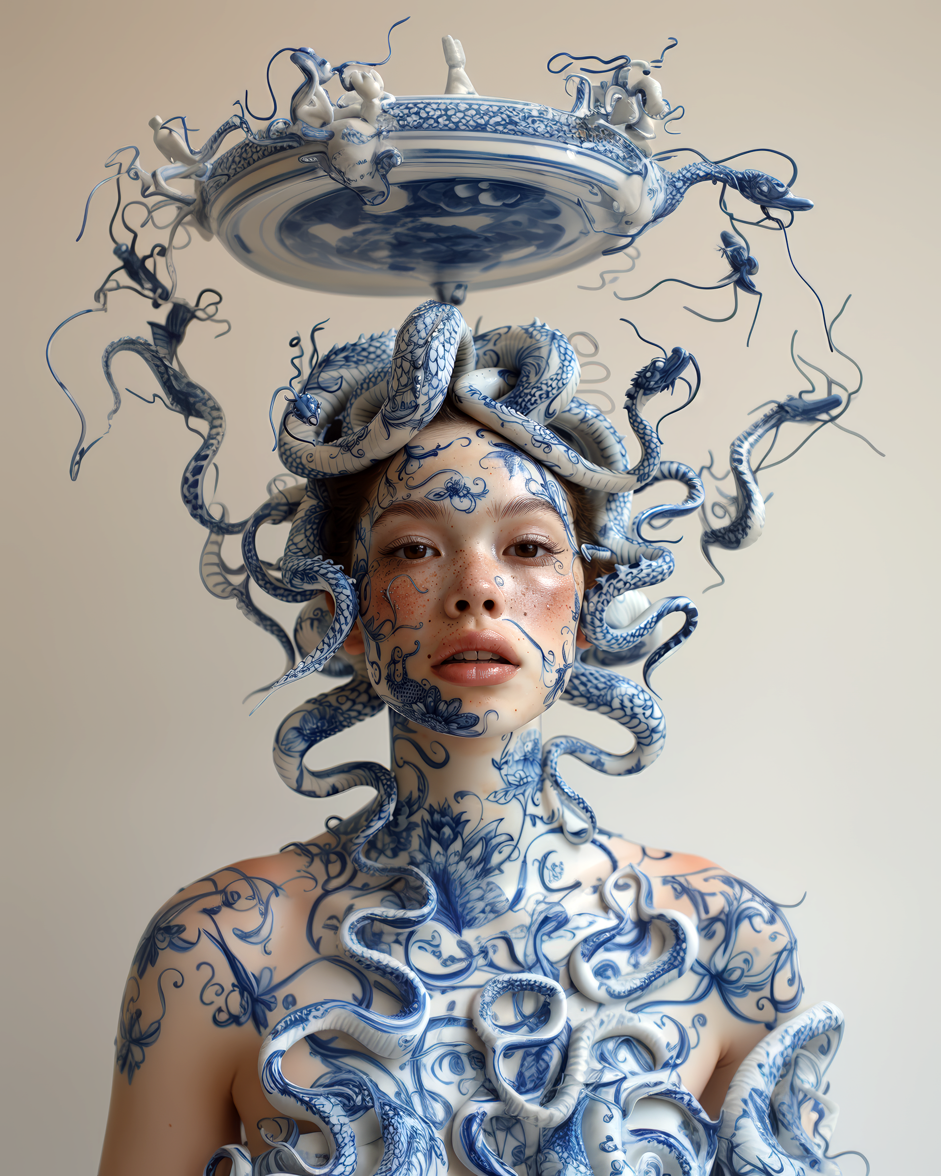 AI generated: Organic Porcelain. (Midjourney - Photography)