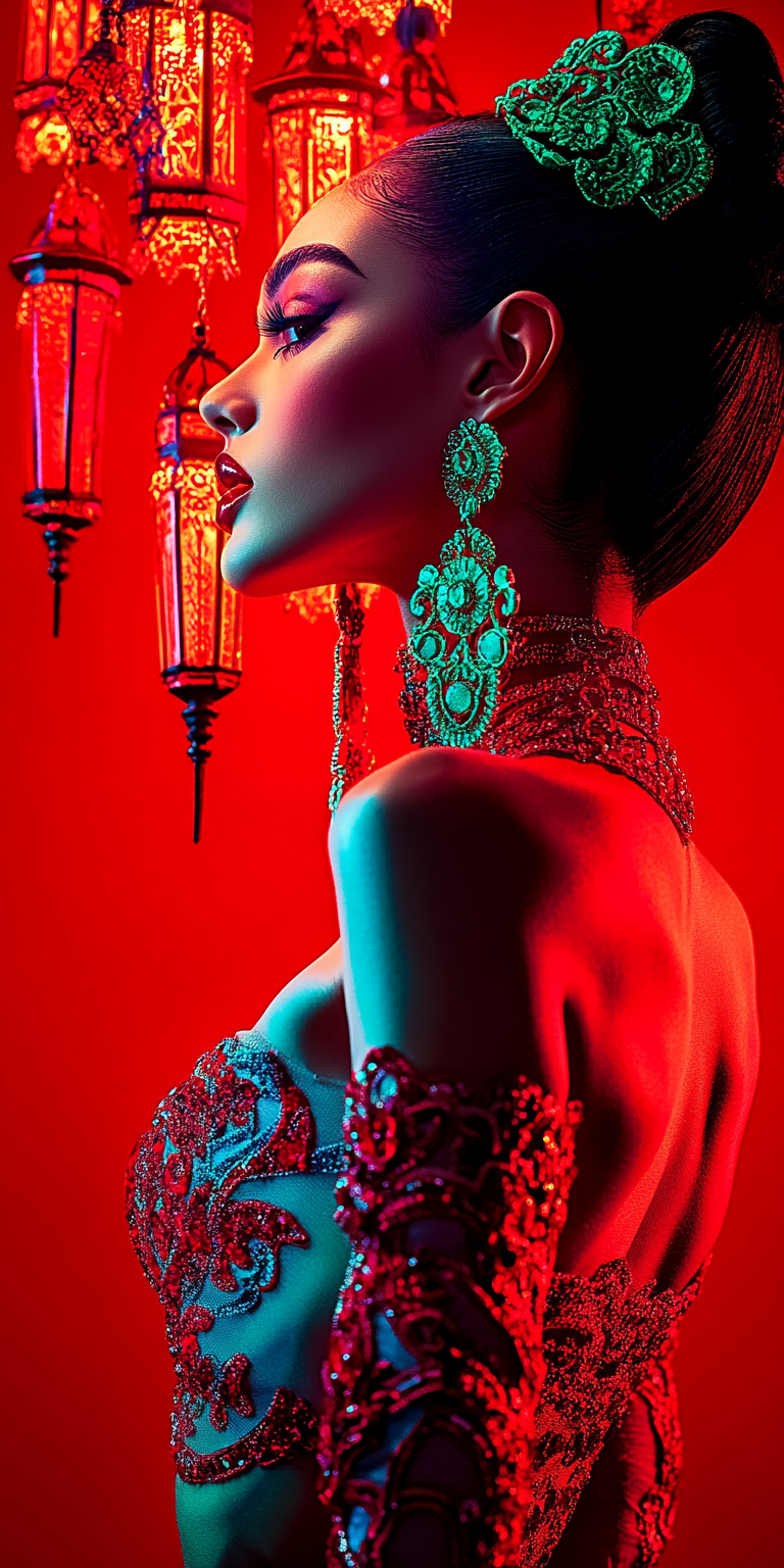 Midjourney prompt: close-up of a stunning fashion model, ultra-realis... - Midjourney