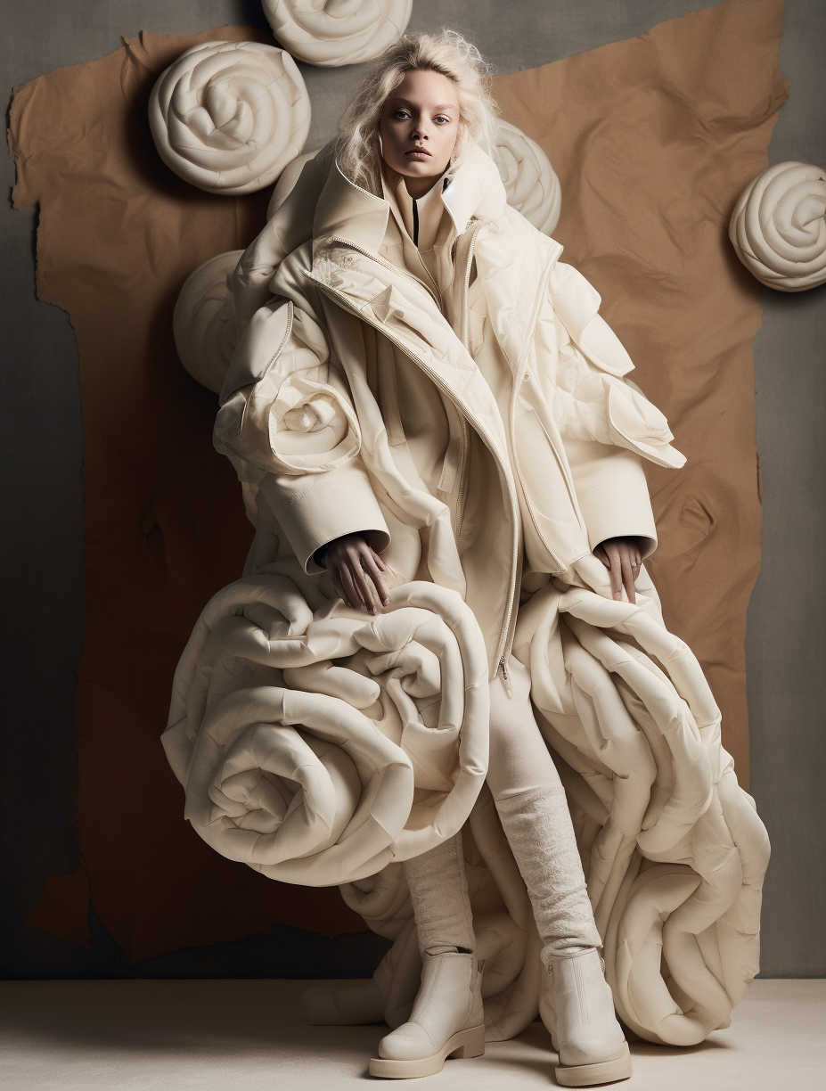 Midjourney prompt: comme des garcons editorial white people abstract ... - Midjourney