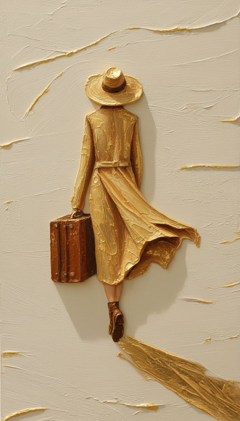 Nano Banana prompt: Elegant oil painting in high relief, portraying a... - Nano Banana