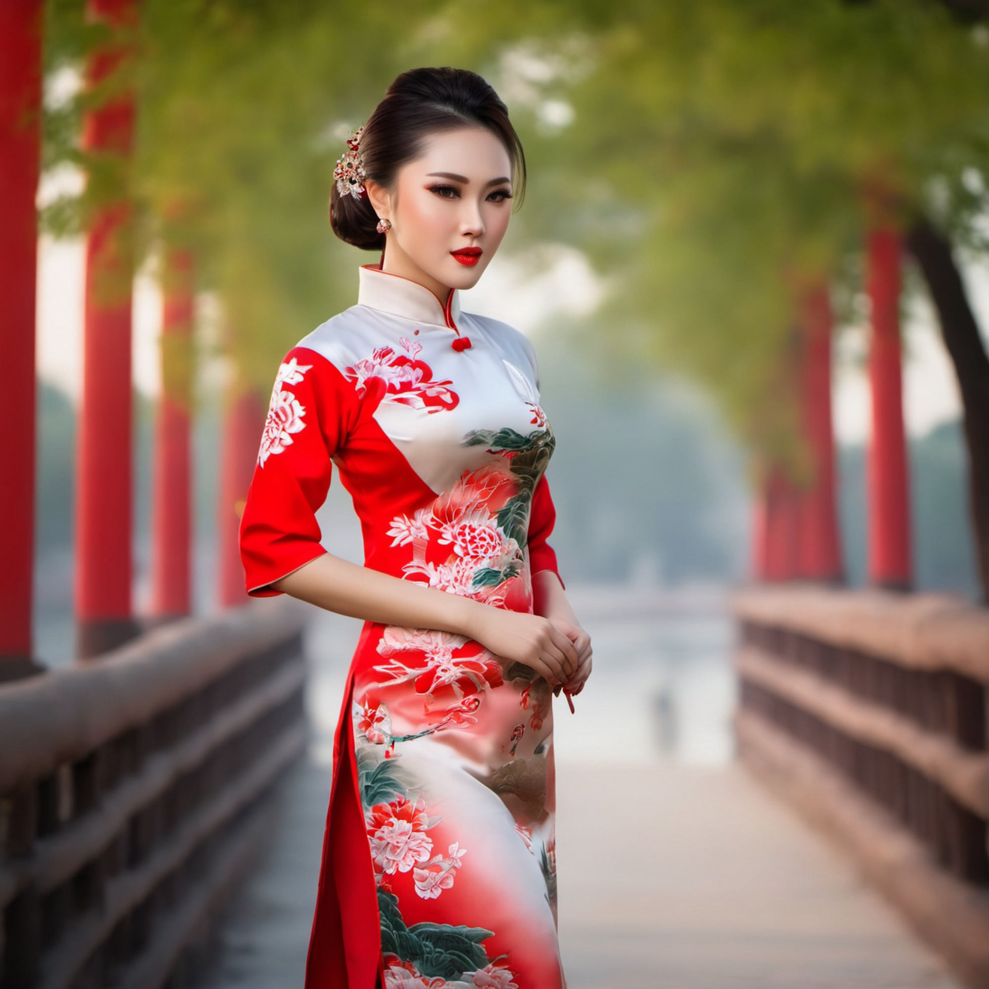 Stable Diffusion prompt: portrait of beautiful woman wear...