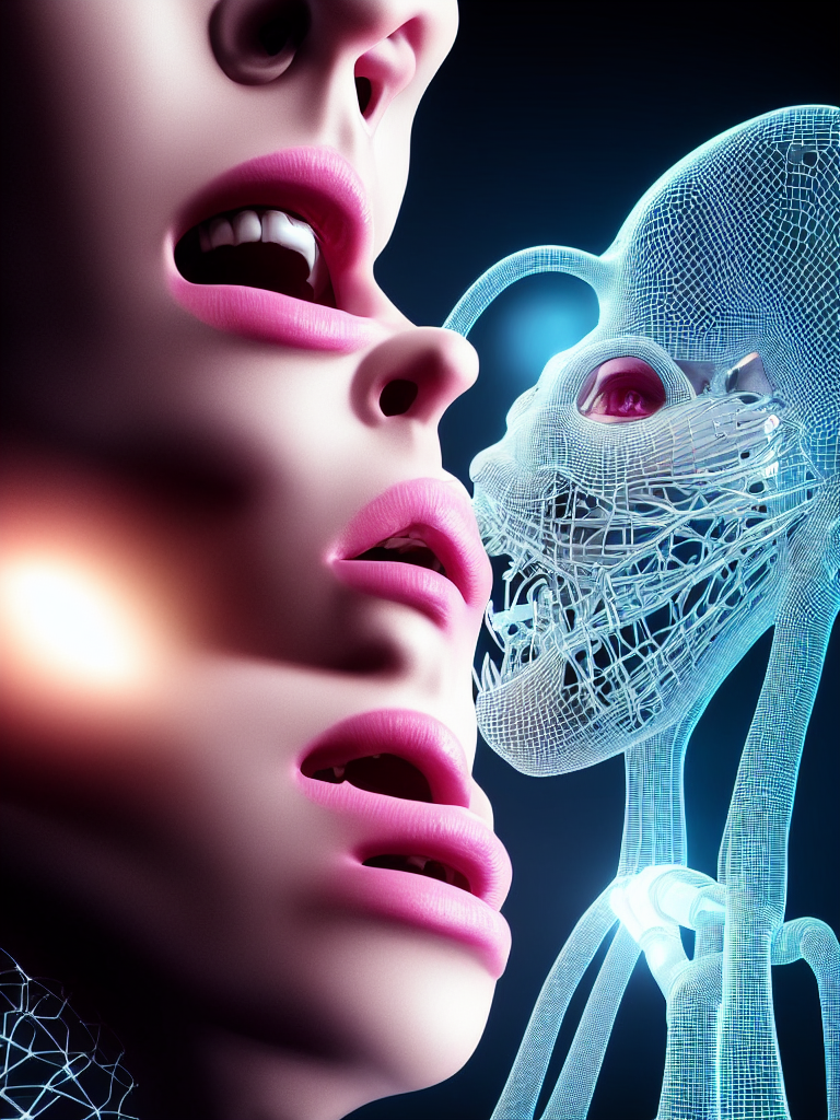Stable Diffusion prompt: Singing with mouth open, emotion...