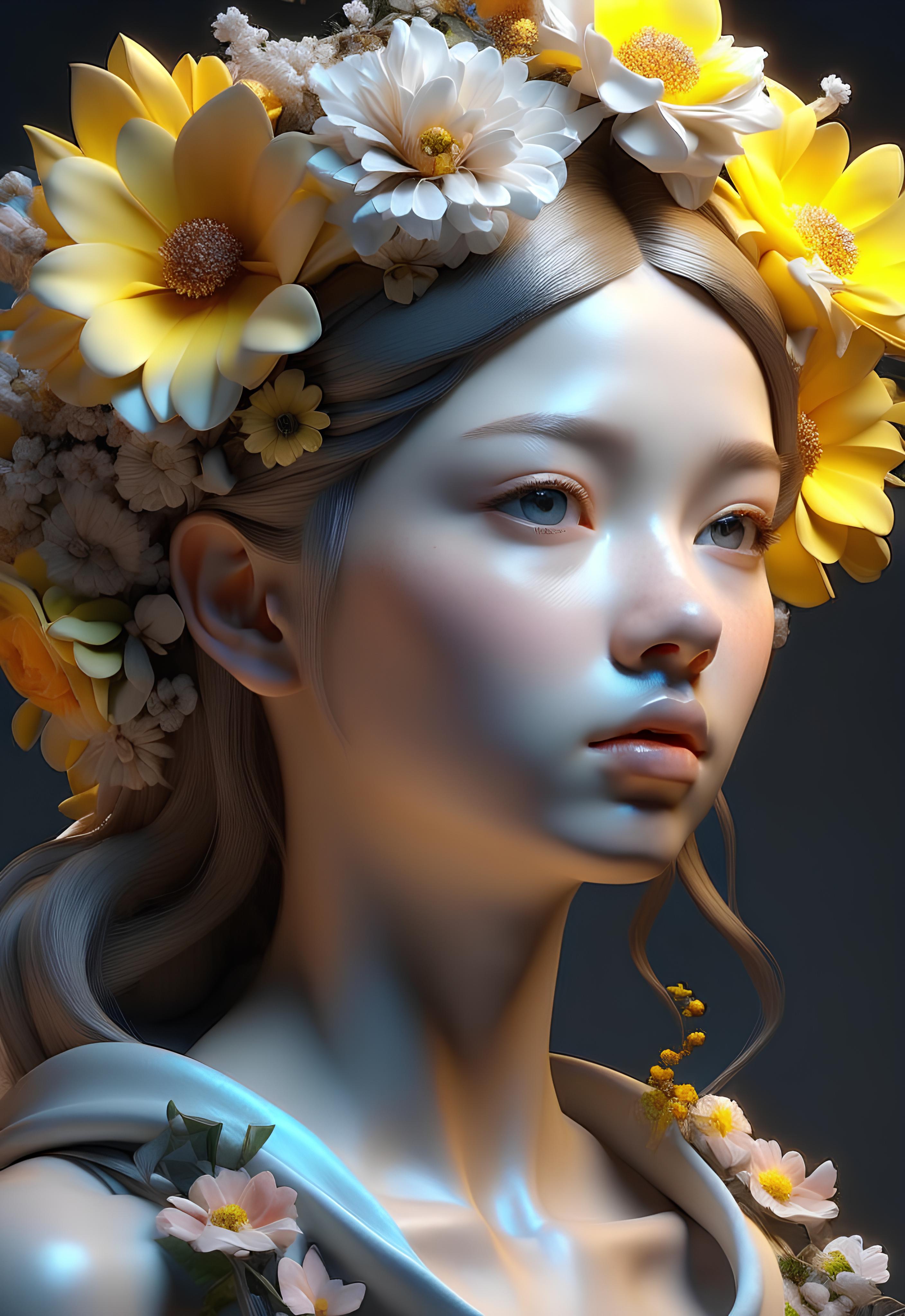 AI generated: Realistic Vision V2.0 prompt: drawing an artistic digital image of a girl that h... (Realistic Vision V2.0 - Portraits)