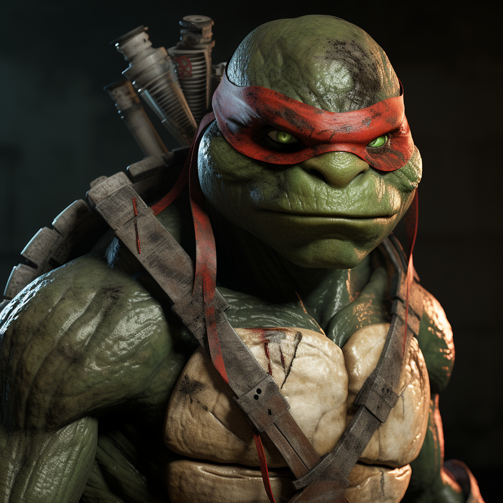 AI generated: Midjourney prompt: Ninja turtle, Donatello, 8K 3D hyper-realistic hyp... (Midjourney - Photography)