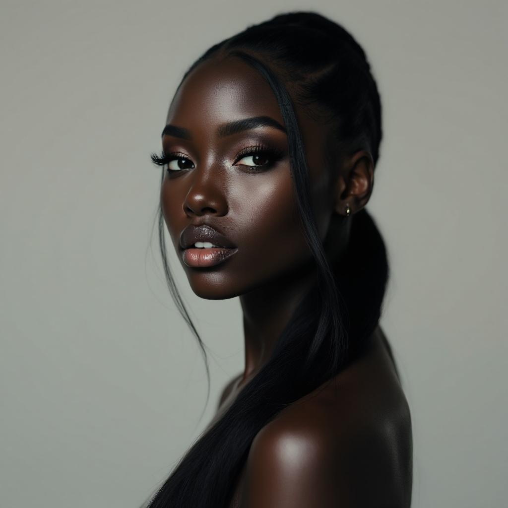 AI generated: FLUX prompt: ULTRA REALISTIC BLACK FEMALES WITH HAIR EXTENSIONS... (FLUX - Concept Art)
