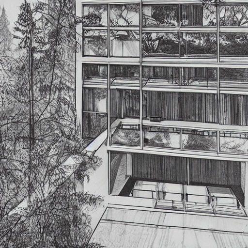 Stable Diffusion prompt: a high angle pencil drawing of a...