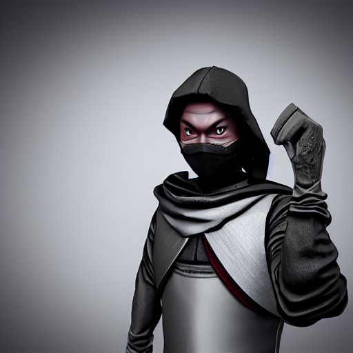 Stable Diffusion prompt: technological ninja gamer, portr...