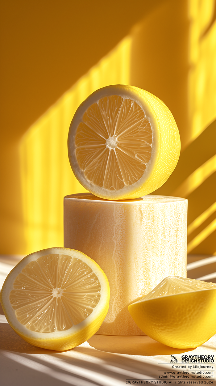 AI generated: Midjourney prompt: photograph, productive view, cylinder podium on le... (Midjourney - Photography)