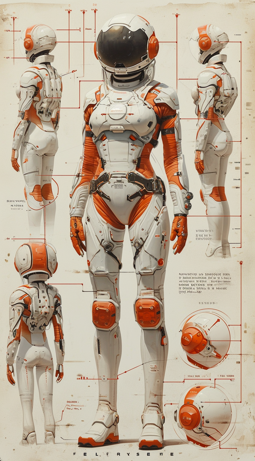 AI generated: Midjourney prompt: character designs that show various forms, in the ... (Midjourney - Character Design)