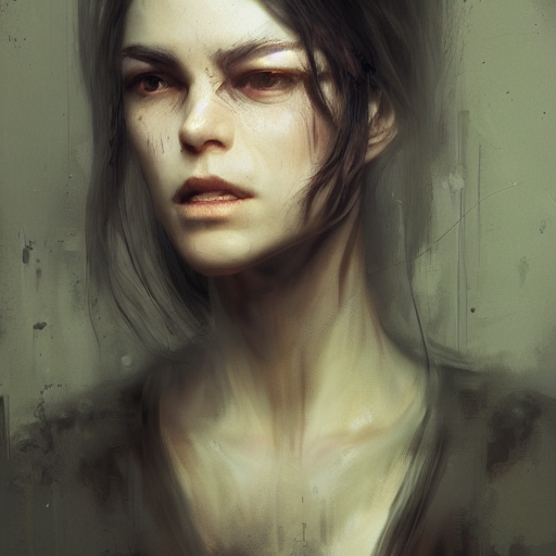 Stable Diffusion prompt: portrait painting of a ghost hun...