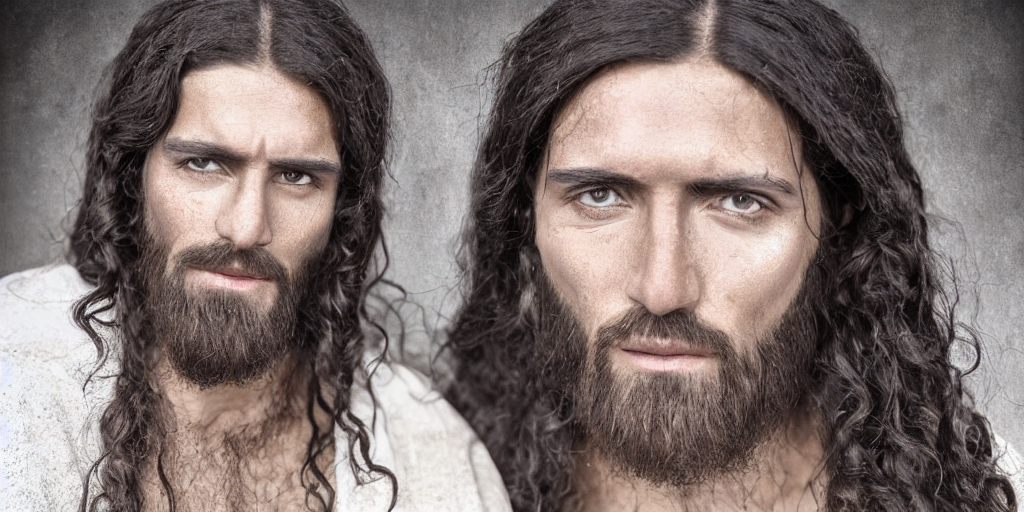 Stable Diffusion prompt: Realistic Jesus christ as god, w...