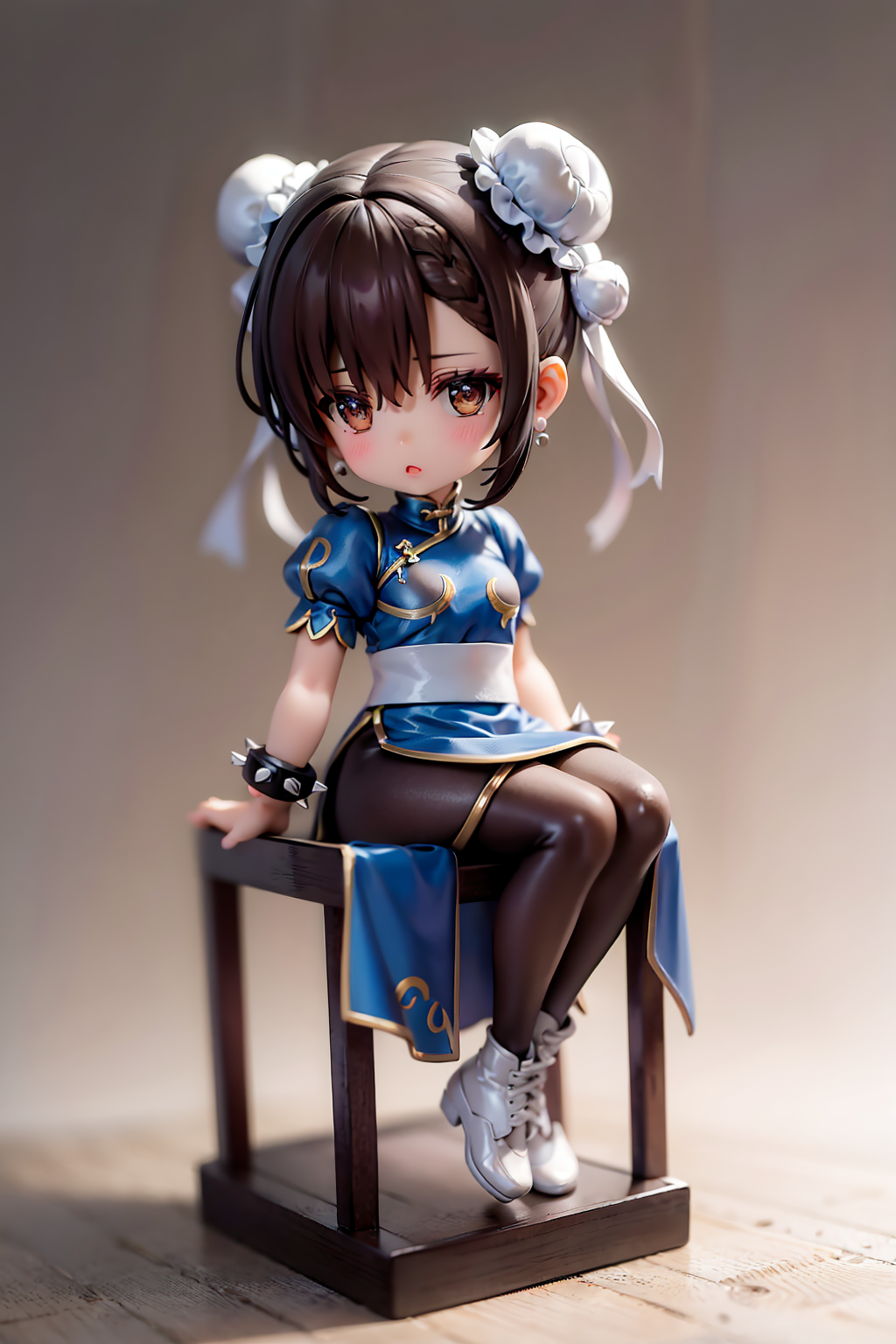 صورة مولدة بالذكاء الاصطناعي: Stable Diffusion prompt: goth girl, (full-body), in a toy box, (chibi) (نموذج Stable Diffusion - أنمي)