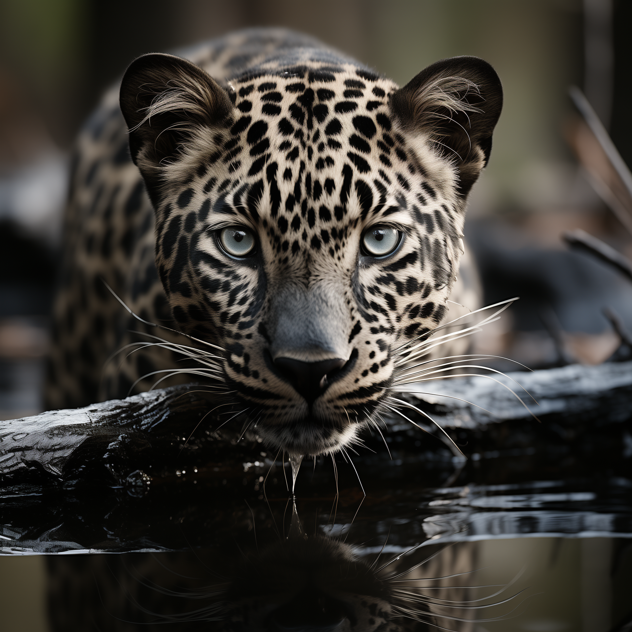 صورة مولدة بالذكاء الاصطناعي: Leopard's Watch (نموذج Midjourney - تصوير فوتوغرافي)