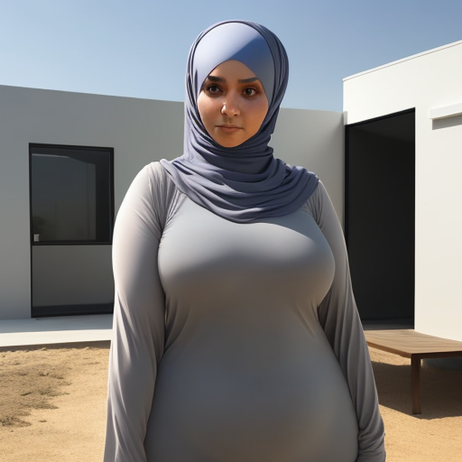 DreamShaper prompt: a woman, Endomorph BODY SHAPE, wearin...