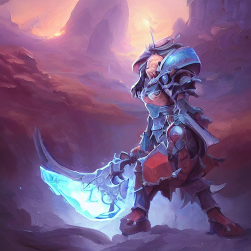 Stable Diffusion prompt: heartstone Video game icon fant...