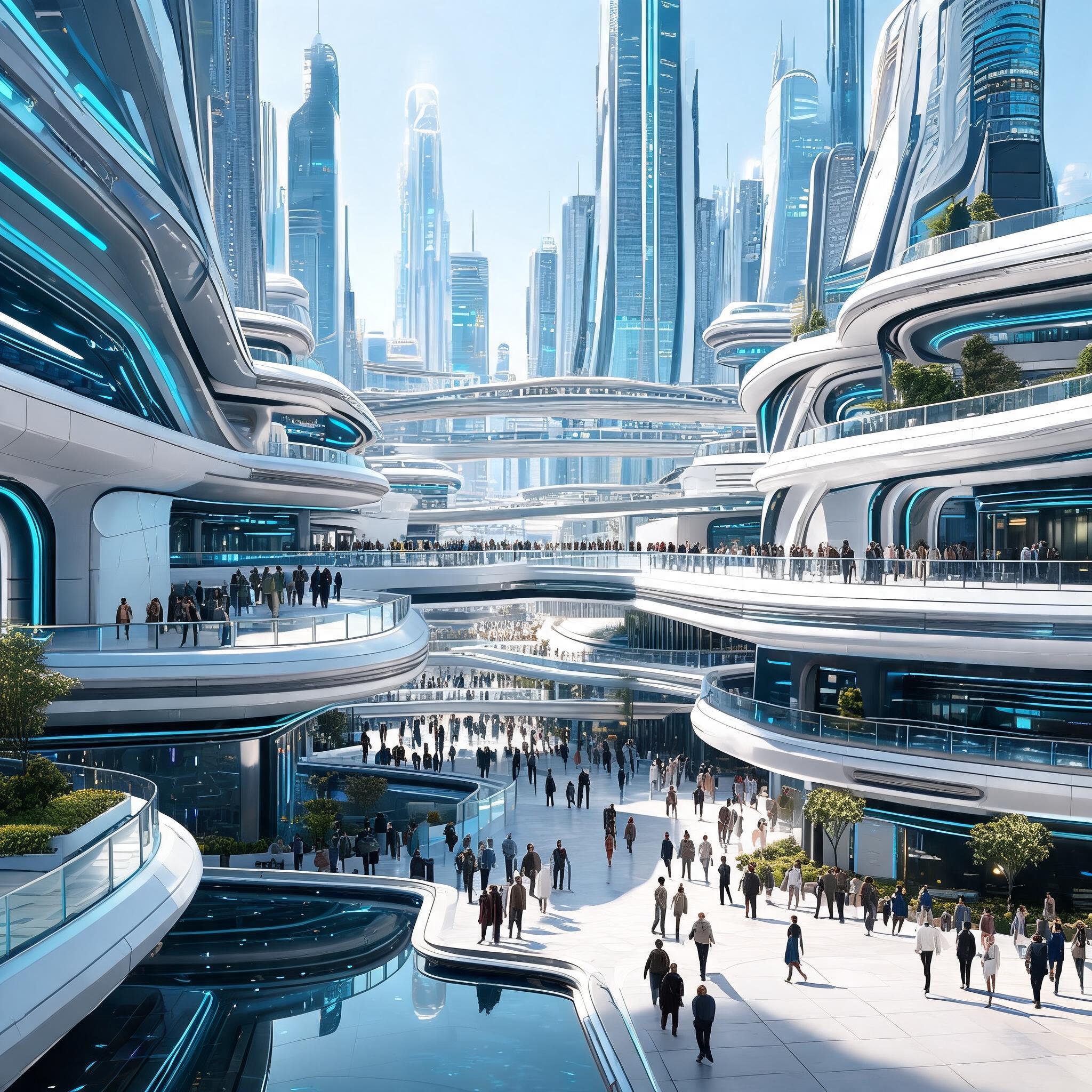 AI generated: Seedream 5 prompt: Create an image of a futuristic Central Mega City.... (Seedream 5 - Concept Art)