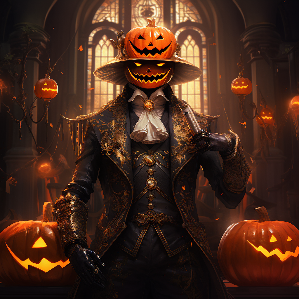 صورة مولدة بالذكاء الاصطناعي: Jack the lantern (نموذج Midjourney - صور شخصية)