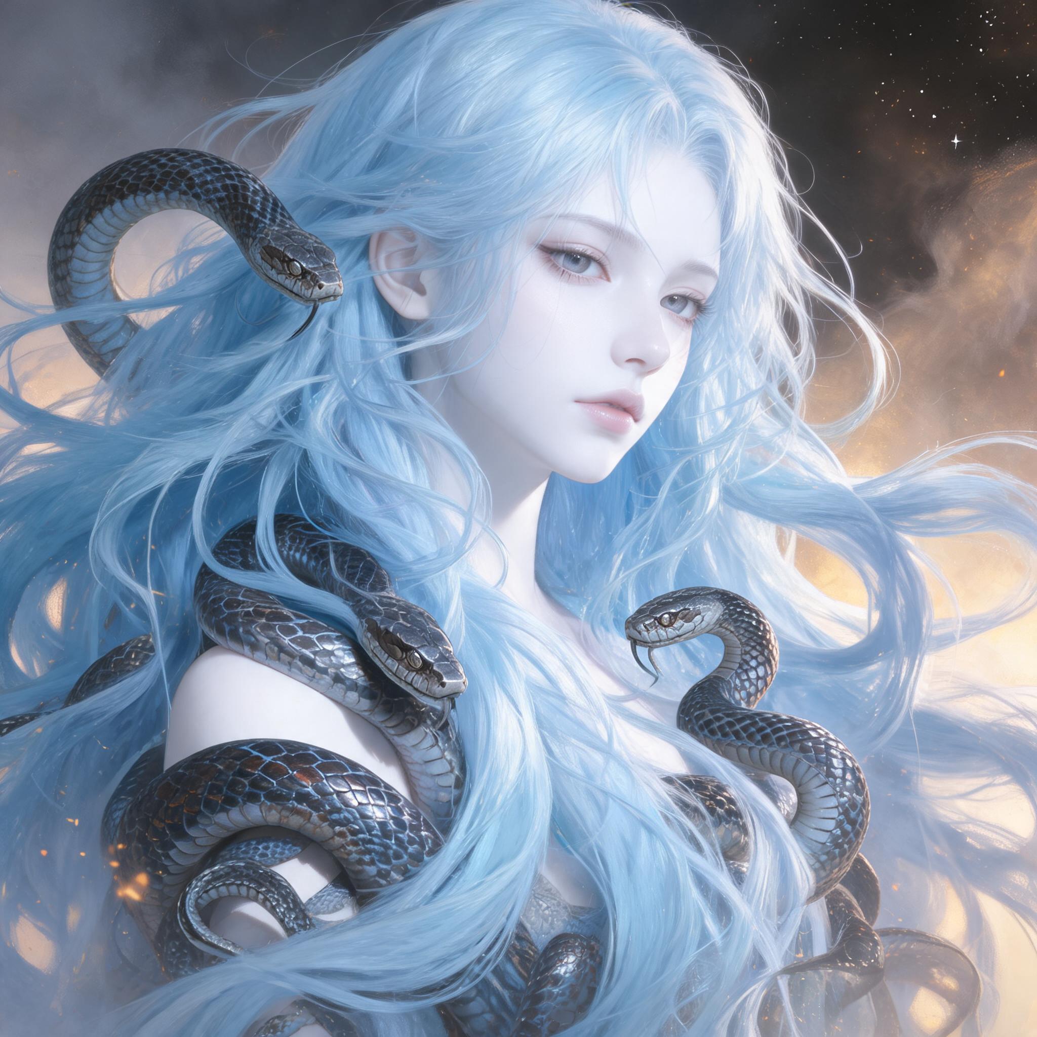 AI generated: Seedream 5 prompt: images of a young woman, with long flowing light b... (Seedream 5 - Portraits)