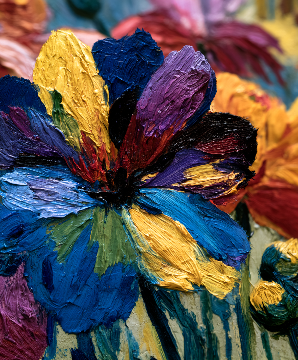 Midjourney Papercut prompt: a close-up of van gogh's palette knife, showing th... - Midjourney Papercut