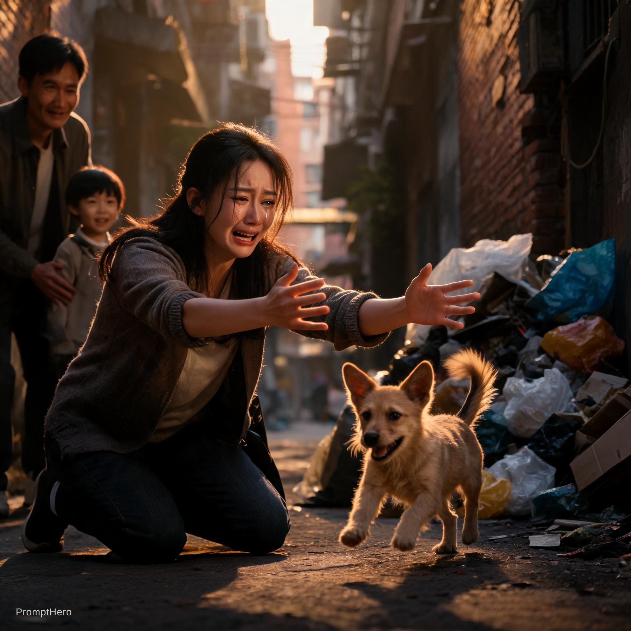 صورة مولدة بالذكاء الاصطناعي: Seedream 5 prompt: A highly realistic emotional cinematic video of a ... (نموذج Seedream 5 - حيوانات وطبيعة)