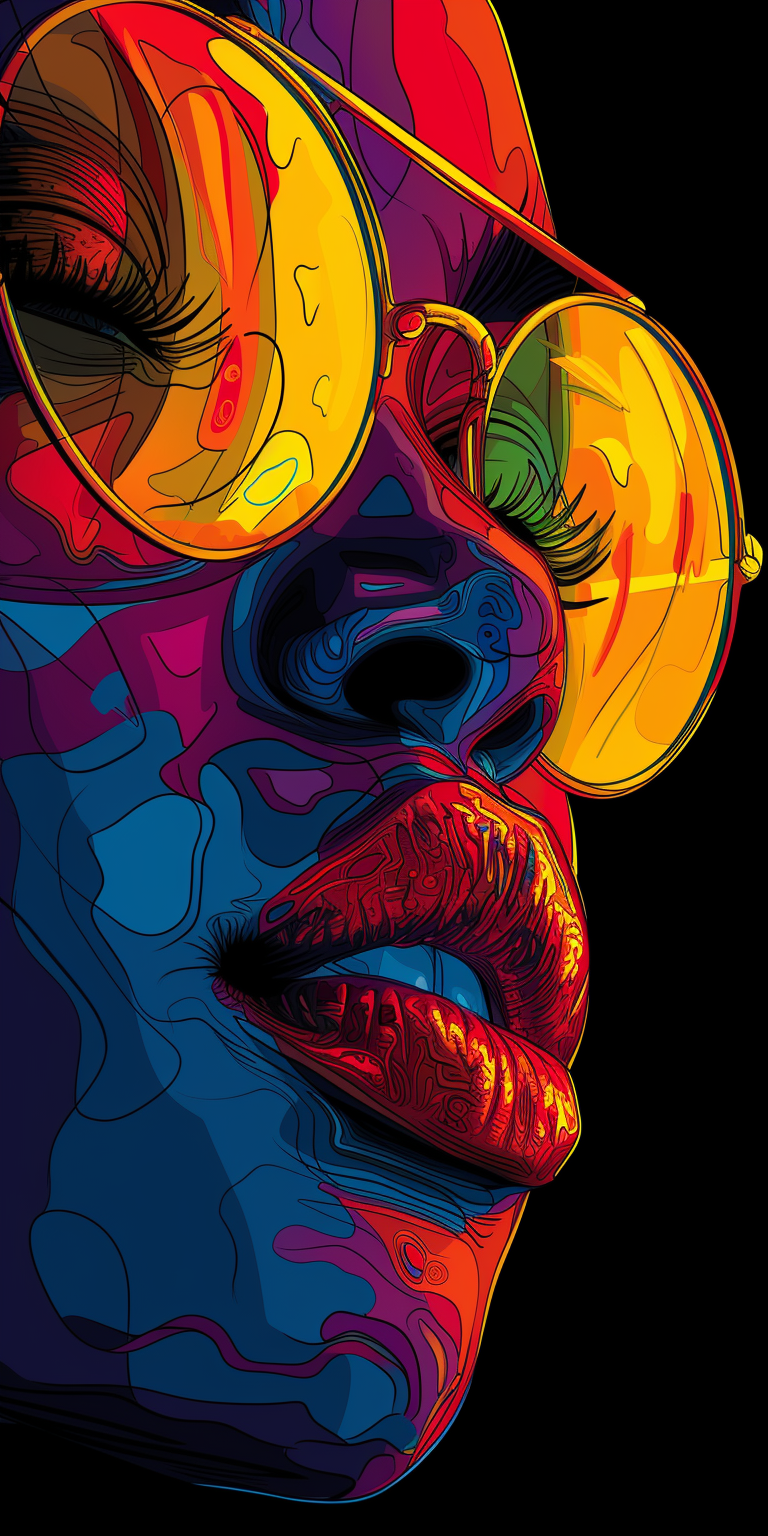 Midjourney prompt: Hawaiian artists, modern portrait series of Africa... - Midjourney