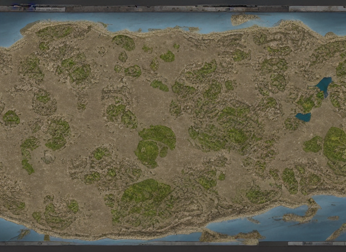 Stable Diffusion prompt: Environment map of a large waste...