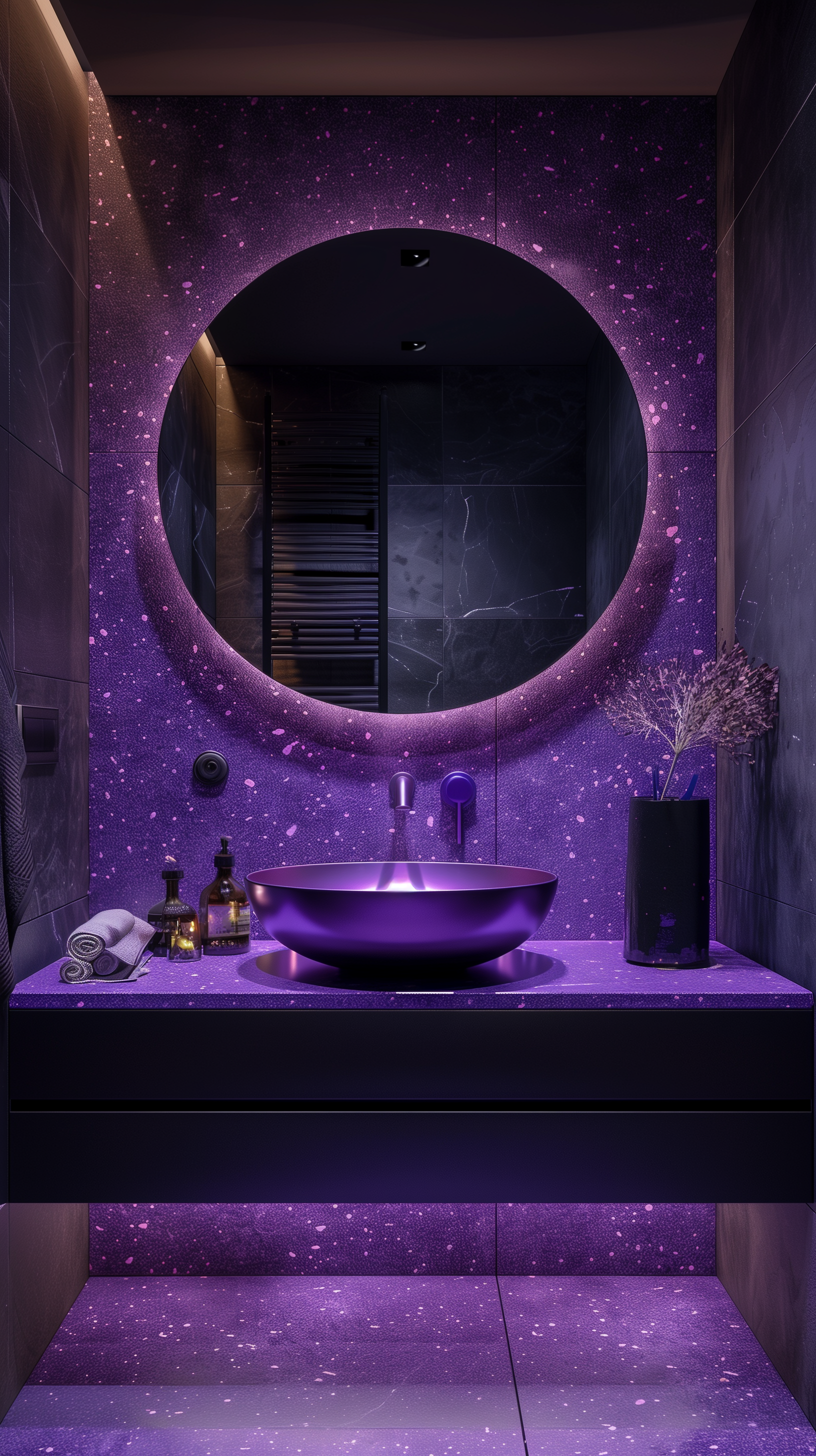 AI generated: Bathroom interiors (Midjourney - Interior Design)