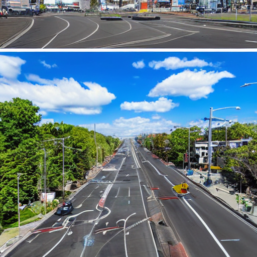 Stable Diffusion prompt: Environment = Anime Street Curvi...