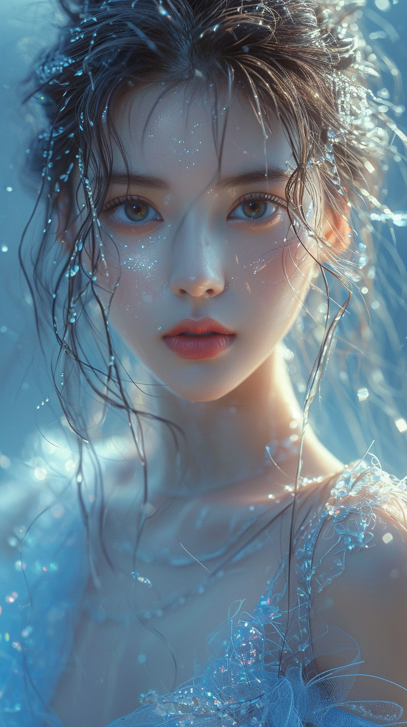 AI generated: Ice And Snow World (Midjourney - Portraits)