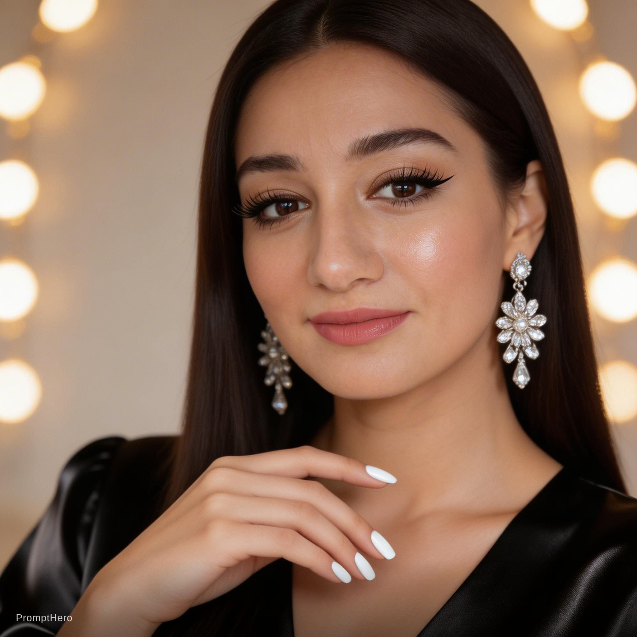 AI generated: Seedream 5 prompt: Ultra-realistic high-end beauty portrait of a youn... (Seedream 5 - Fashion)
