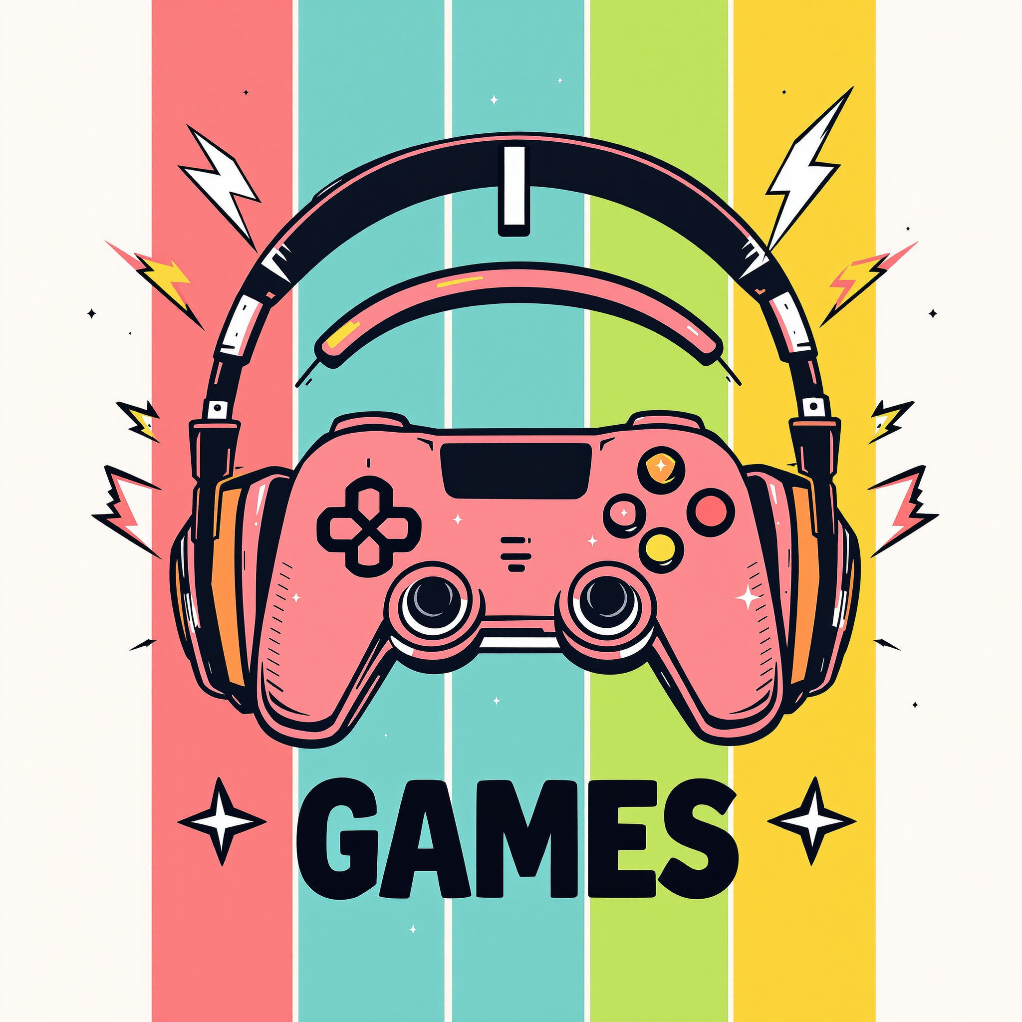AI generated: FLUX prompt: Retro graphic design t-shirt print featuring a sty... (FLUX - Logos, Icons & Design)