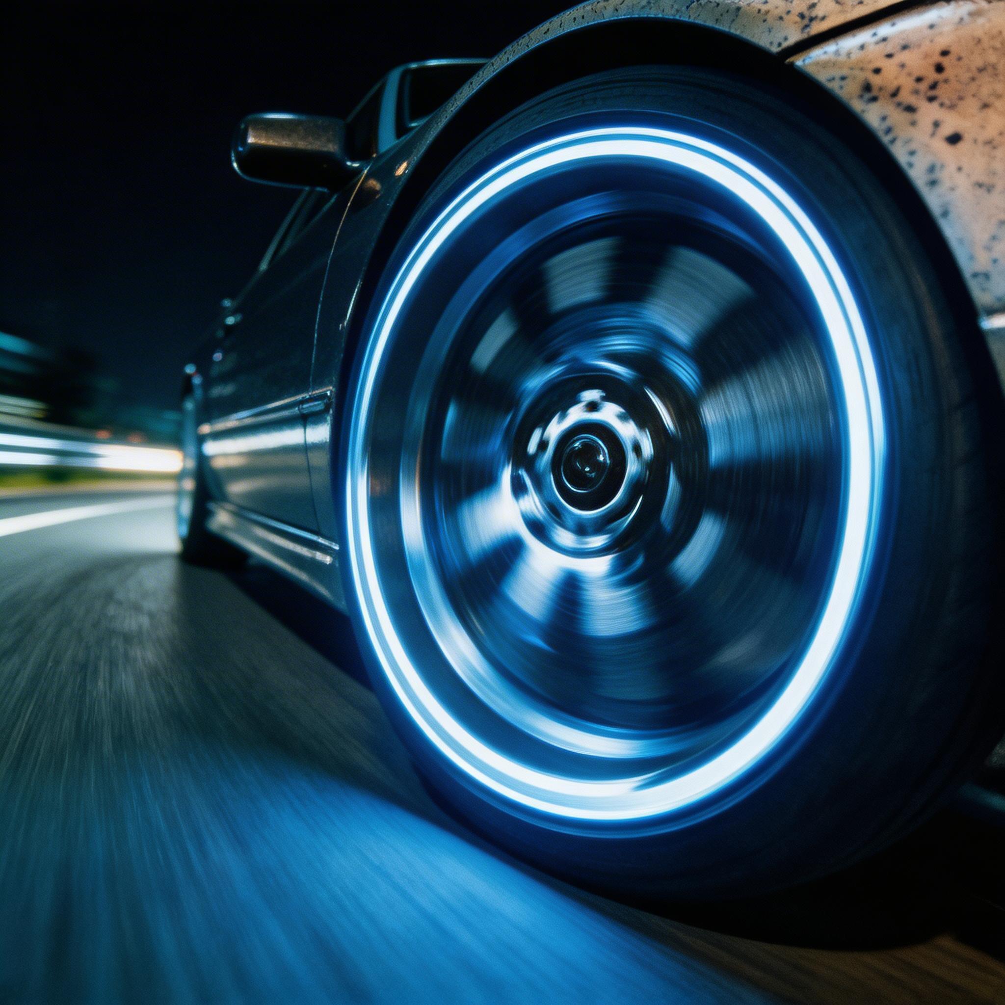 Seedream 5 prompt: extreme close-up of a racing car wheel at maximum ... - Seedream 5