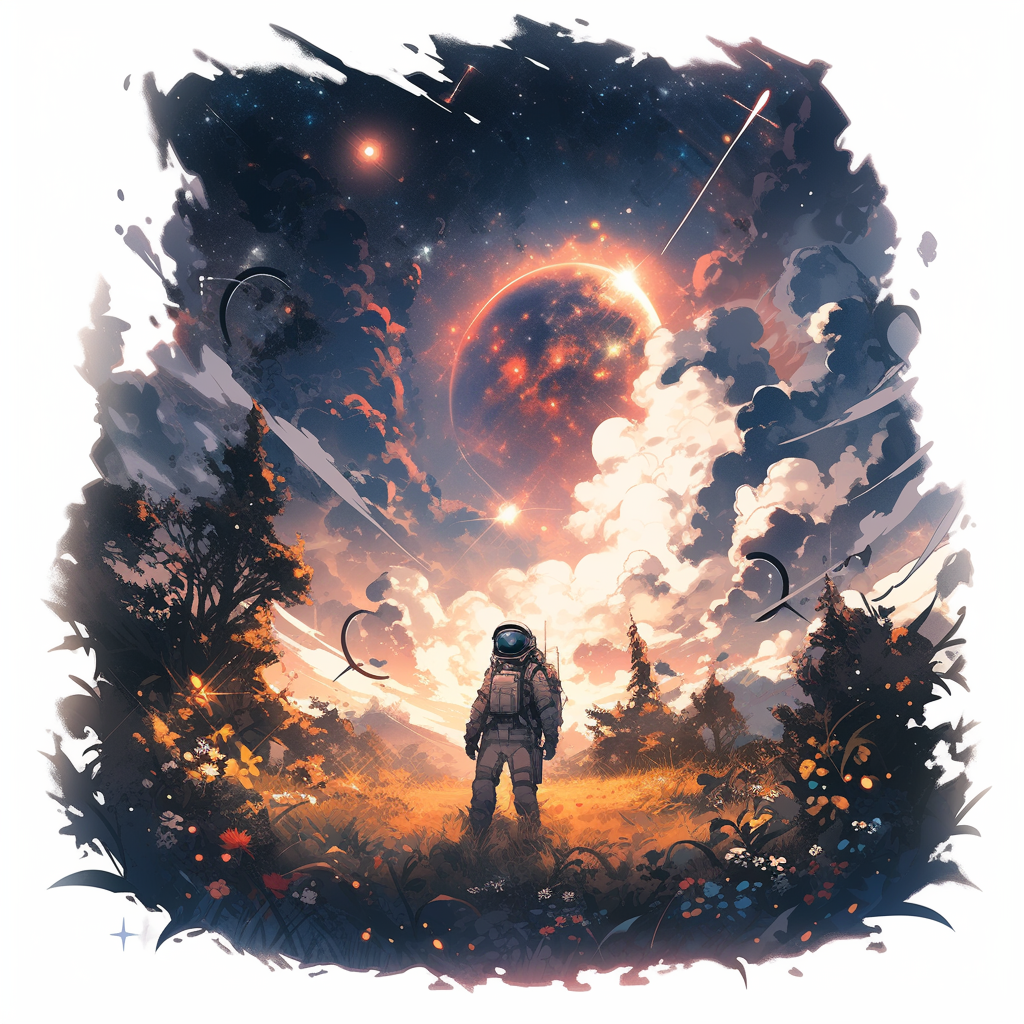 AI generated: Midjourney prompt: jonah m art design, in the style of space art, cri... (Midjourney - Concept Art)