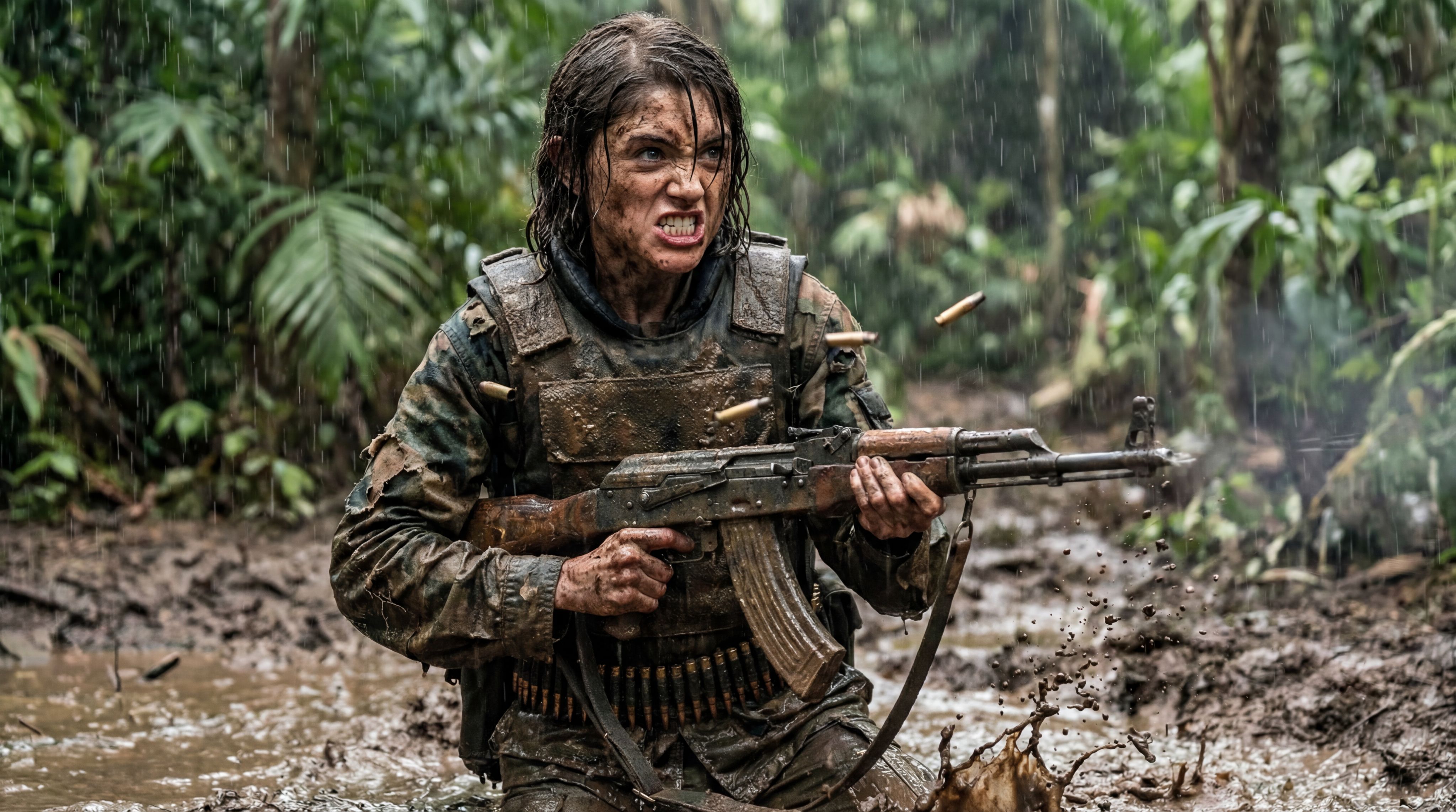 Nancy Rambo Nano Banana prompt: Turn Nancy Wheeler into Rambo with gu...